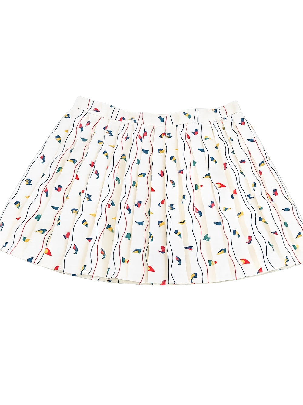 NWOT BDG Urban Outfitters Abstract Print Pleated Skater Skirt 12